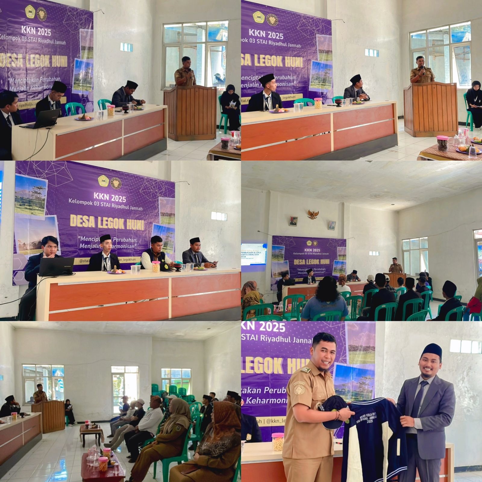 PENYAMBUTAN MAHASISWA KKN STAI RIYADHUL JANNAH SUBANG DI DESA LEGOKHUNI